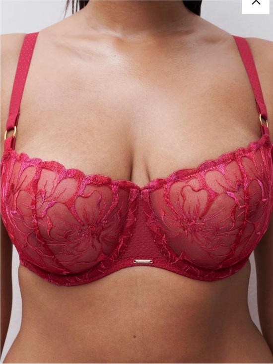 Chantelle Other - Chantelle Fleur Demi Underwire Bra in Candy Apple SZ 36DD NWT